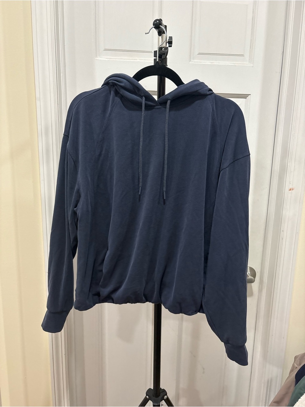 Atletha Navy Cinched Lightweight Hoodie